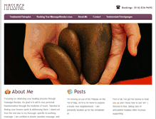 Tablet Screenshot of massagetherapyinmontreal.com